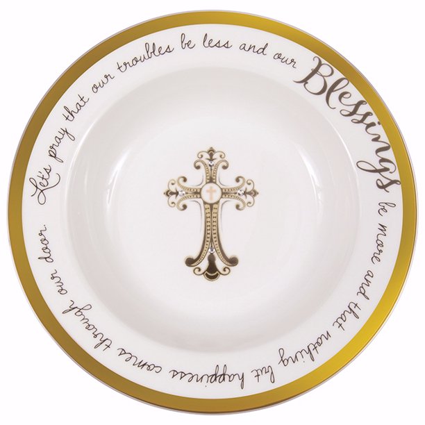 Blessing Bowl w/20 Prayer CardsBlessings (9")