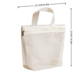 thumbnail image 3 of Mesh Storage Bag - Portable Zipper Tote for Travel & Daily Organizer - Handheld Breathable Toiletry Bag for Bathroom, Beach, Pool White, 3 of 7
