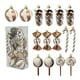 thumbnail image 2 of Set de adornos para árbol de Navidad 15 piezas | Bolas decorativas de 6 cm, piñas, diseños de caramelos | Decoraciones colgantes para fiestas festivas y regalos | Variados adornos navideños, 2 of 9