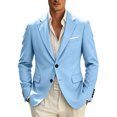 thumbnail image 3 of Danhjin Blazer Jackets for Men Lapel Button Down Business Casual Dress Suit Coats Office Work Formal Outwear, 3 of 8