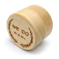 thumbnail image 2 of Rustic Wedding Wood Ring Holder Wedding Ring Bearer Box Engagement Engraving Wooden Rings Box, 2 of 5