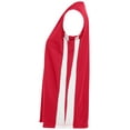 thumbnail image 4 of Augusta 2XL Ladies Wicking Mesh Powerhouse Jersey Red/White 527, 4 of 5
