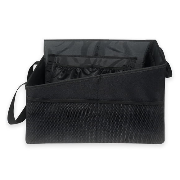 Black Car Storage Bag Design Box Caddy Black Car Cargo Collapse Accessories Organizers Multifunctional Automotive Back Organizer