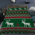 thumbnail image 3 of MAWCLOS Coverlet Set Printed Quilt Sets 3 Pieces Christmas Microfiber Bedspread Lightweight Comforter Breathable Ultra Soft With 2 Pillowcases Style A Queen, 3 of 3
