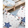 thumbnail image 2 of Outdoor Pillow Covers Throws 4th of July USA Flag Star on White,Waterproof Pillow Cases Pack of 2 Red Stripe Love Hearts,Durable Cushion Cover Pillowcase for Patio Balcony Couch Garden, 2 of 7