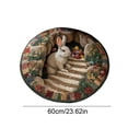 thumbnail image 3 of Weloille Easter Bunny Egg Round Shaggy Rug, Skin Friendly Soft 3D Visual Anti-Slip Washable Fluffy Carpet, Decorative Round Rugs for Living Room Sofa Bedroom Home Decor, 3 of 6