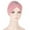 Pink, variant on Bucket Hat for Women ，Summer Clearance Women Solid Rhinestone India Muslim Ruffle Chemo Hat Headwear Head Wraps Turbans Beanie Cap Headwraps
