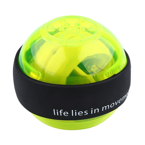 Power Ball Jadeshay Bola LED para Ejercicios de Mano y Muñeca Color Naranja Verde Azul Morado