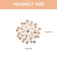 thumbnail image 2 of Houderco 2Ud Snowflake Con Y Rhinestones Para Decorar Navideña, 2 of 6