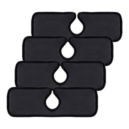 

4Pcs Kitchen Sink Mat Absorbent Washable Backsplash Guard Splash Water Catcher Pad Drip Protector Dish Drying Countertop