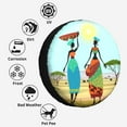 thumbnail image 6 of Kdxio African Women in Mountain Landscape for Tire Cover Wheel Protectors Tyre Covers Weatherproof Wheel Covers Universal Fit for Trailer Rv SUV Truck Camper Travel Trailers 16 inch, 6 of 8