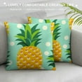 thumbnail image 3 of COMIO  Cute Pineapples Throw Pillow Cover Decorative Square Pillowcase Throw Cushion Case for Bedroom, Living Room, Sofa, Couch and Bed, 3 of 5