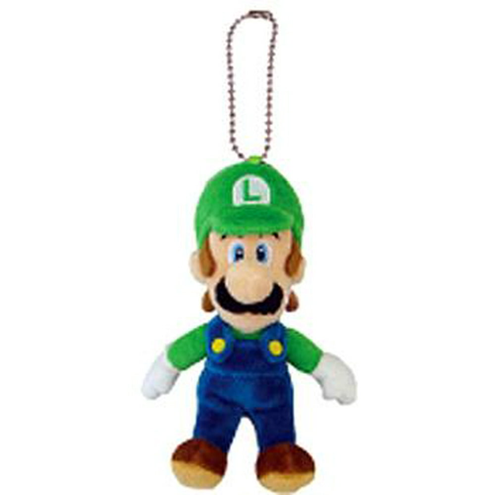 Sanei - Super Mario Bros Luigi Plush Keychain - Walmart.com - Walmart.com