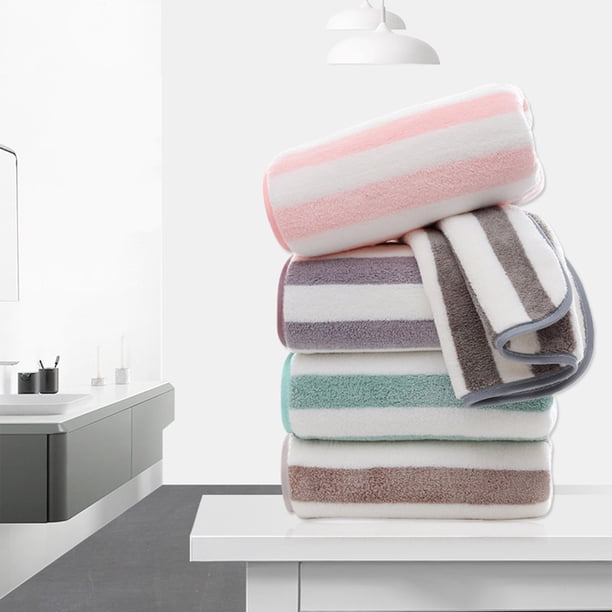 Fiudx Toalla de Baño de Terciopelo, Suave y Absorbente, Gruesa y Duradera, Ideal para El Hogar, Gimnasio, Piscina, Ducha, Spa y Hotel. Diseño Elegante. Tamaño: 35 X 76 Cm.
