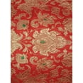 thumbnail image 3 of Brocade jacquard vintage mughal fabric deep red colour 44" wide BRO115[1], 3 of 3