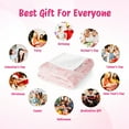 thumbnail image 6 of Flannel Fleece Throw Blanket, Soft Large Throw Blanket, Lightweight Cozy Plush Throw Blanket Fit Sofa Bed, 40"x50", Pink Roses, 6 of 7