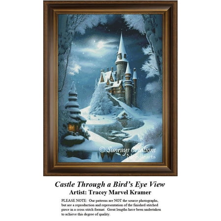 Castle Cross Stitch Pattern | Castle Through a Bird s Eye View (Pattern Only You Provide The Floss and Fabric) Castle Cross Stitch Pattern | Castle Through a Bird s Eye View (Pattern Only You Provide The Floss and Fabric)