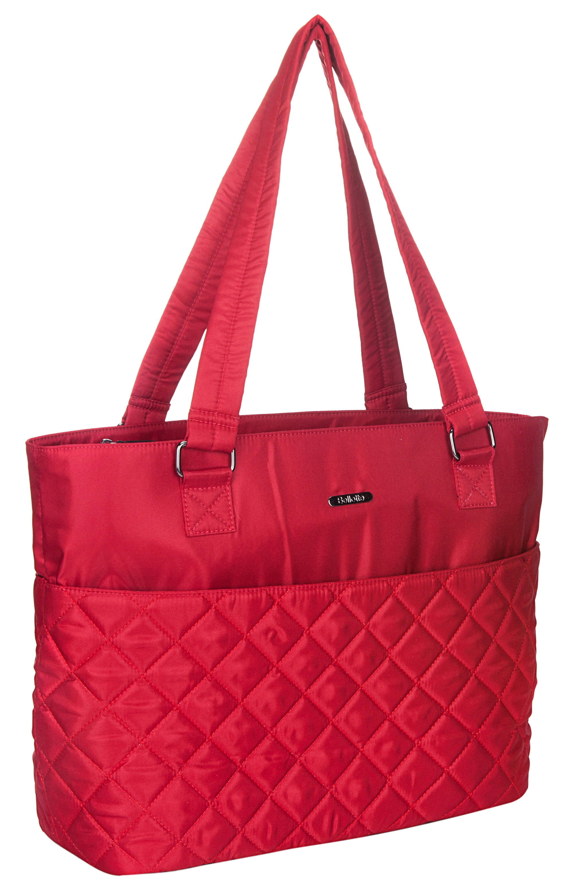 Bellotte Classic Nylon Diaper Bag with 12 Pockets, Red