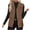 Coffee, variant on Comfortabele Double-Sided Fleece Jackets for Women Casual Lapel Collar Sleeveless Zipper Outerwear Vests with Kangaroo Pockets,Black,M