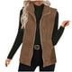 thumbnail image 1 of Chaqueta informal de moda para mujer, de color liso, sin mangas, con cremallera, de poliéster., 1 of 2