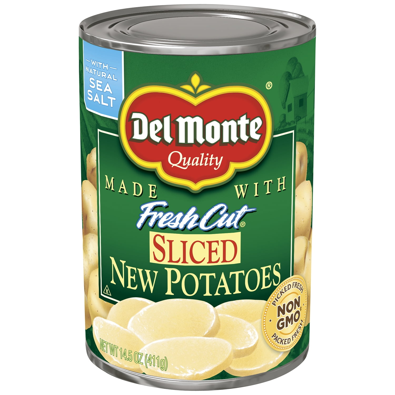 Del Monte New Potatoes, Sliced Canned Potatoes, 14.5 oz Can