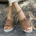thumbnail image 6 of Wowcloth Women's Fashion Casual Wedge Heel Slides - Openwork Style Slip-On with Breathable Comfort for Spring Summer Everyday Wear,Plus Size, 6 of 9