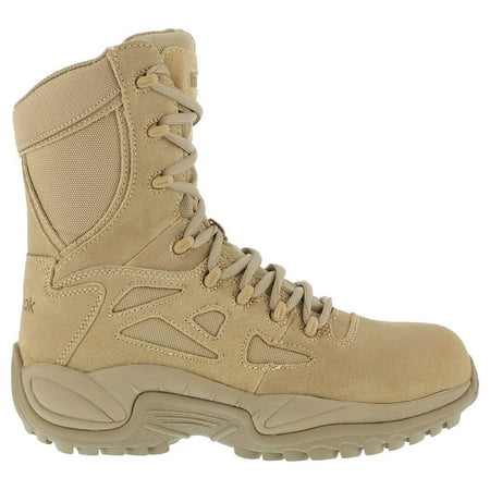 

Reebok Work Mens Rapid Response Rb 8 Inch Side Zip Composite Toe Work Safety Shoes Casual