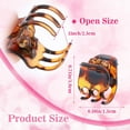 thumbnail image 3 of 12 Pcs Mini Small Hair Claw Clips for Women Girls, Plastic Jaw Clamps Clips Non-Slip Tiny Multifunction Hair Claws Hair Styling Accessories for Design Kids and Adult (Brown), 3 of 4