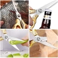 thumbnail image 4 of AWinjoy Kitchen Scissors, Heavy Duty Sharp Kitchen Shears Dishwasher Safe,Gold Kitchen Accessories Cooking Shears for Kitchen Meat Chicken Fish Poultry Herb Bread (Gold), 4 of 6