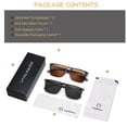 thumbnail image 3 of Gafas de Sol VANLINKER Polarizadas Cuadradas 2 Paquetes para Hombre y Mujer, 3 of 3