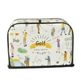thumbnail image 2 of Yiaed Golf Icons And Golfer Print Two Slice Bread Machine Cover, Universal Size Kitchen Appliance Cover for Bread Machine,Bread Machine Cover, 2 of 7