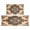 Farmhouse Brown Boho-7, variant on Farmhouse Brown Boho Rugs and Mats Non Skid Washable Absorbent Microfiber Soft Kitchen Mat for Floor Set Of 2 Decor Stain Resistant 17"x47" 17"x30"