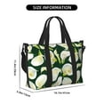 thumbnail image 2 of Travel Duffle Bag Calla Lily Flowers Petal Travel Tote Bags Carry on Luggage Waterproof Weekender Bags with Top Handle Adjustable Shoulde Strap for Travel Gym, 2 of 5
