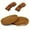 Brown + Brown Button, variant on GYTY 3Pairs Elastic No-Tie Shoelaces, Lazy Metal Lock Laces For Women & Men