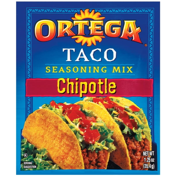 (2 Pack) B & G Foods Ortega Taco Seasoning Mix, 1.25 oz