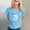 Blue, variant on DONDPO Teacher Graphic Short Sleeve Tshirt 100 Days of School Shirt Women: Happy School T-Shirt Teacher Student Short Sleeve Tee 100 Days Of School Shirt School Days Tee Tops Blue L