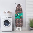 thumbnail image 4 of HELLHERO Iron Board Cover Breathable Replacement Elastic Edge 3 Fasteners Ironing Board Covers for Gifts, Hummingbirds Mandala Pattern, 4 of 5