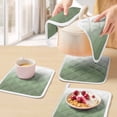 thumbnail image 5 of Sage Green Ombre Pot Holders for Kitchen Heatproof Potholder, 5 Pack Modern Sage Green Abstract Art Hot Pads Multipurpose Oven Pads Cloth Potholders Trivet for Cooking Baking, 5 of 8