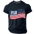 thumbnail image 2 of Youpwaven 250 Anniversary USA Shirt, Men's USA 250th Anniversary Merchandise, America 250 Graphic Tee, 2 of 5