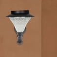 thumbnail image 1 of PAMINGONO Post Base Light Solar Lawn Light Accessory Black Plastic Elegant Design for Homeowners 1Pack, 1 of 8