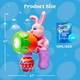 thumbnail image 3 of Syncfun Bubble Gun Light Up Bunny Easter Toys for Kids Ages 3-8, Rabbit Bubble Machine with 6 Bubble Refill Solution, Toddler Toy for Outdoor, 3 of 5