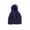 Navy, variant on Adult Knit Beanie Hat Unisex Winter Hats, Cuffed Pom Pom Cap with Tree Jacquard Pattern, Warm Party Hats for Men Women Family Holiday Events Green