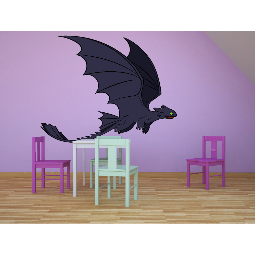 How to Train your Dragon Black Dragon Wall Decal Vinyl