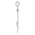 thumbnail image 4 of Sterling Silver Polished & Textured Teardrop Pendant, 4 of 4