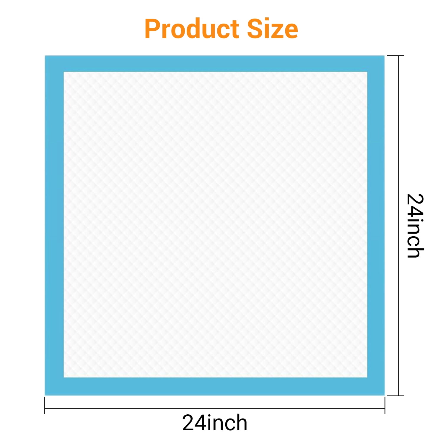 INSMART Potty Pads for Dogs,Puppy Pads Training Pads, Large, 24 in x 24 in, 40 Count Disposable Dog Pee Pet Pads