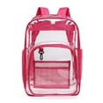 thumbnail image 4 of Pink Clear Backpack, Waterproof Clear Backpack Large Capacity Student Rucksack Creative Travel Jelly Bag Stadium Events, 4 of 4