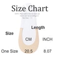 thumbnail image 4 of 5 Pairs Socks for Women Cotton Forefoot Socks No Show Half Liner Socks with Invisible Strap, Non Slip Socks for High Heels White, 4 of 4