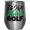Silver, variant on I'm Mad About Golf, Hobbyist or Enthusiast Quote, Golf Player, Golfing or Golfer Themed Merch Gift, White 12oz Insulated Wine Tumbler