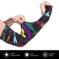 thumbnail image 2 of Sikiie Colorful Dragonflies Cooling Sun Sleeves Arm Sleeves for Men & Women Protection Sleeves Long Arm Cooling Cover Sleeves, 2 of 7
