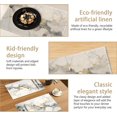 thumbnail image 5 of Placemats Set of 6 Abstract White Marble Texture Place Mats Washable Kitchen Dining Linen Table Mats Stain Heat, for Home Party Indoor 12x18 in, 5 of 14